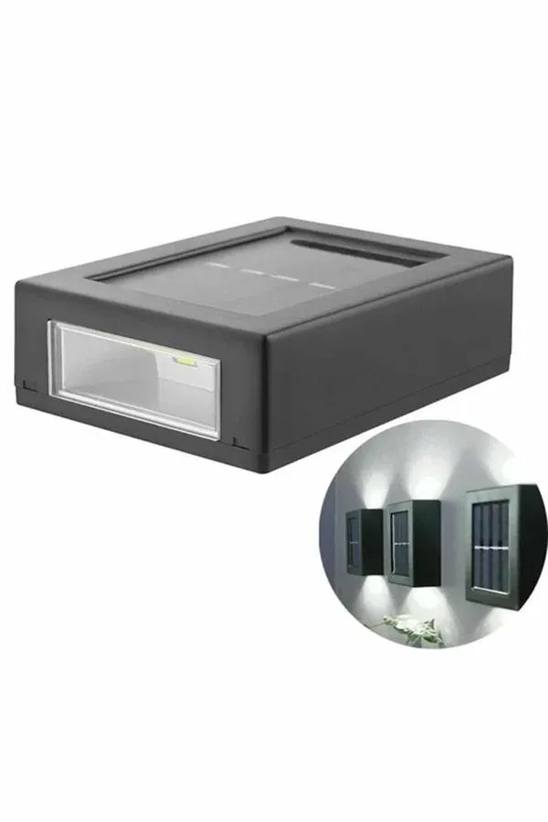 Dekoratif Duvar Lambası Solar Güneş Enerjili Bahçe Aydınlatması