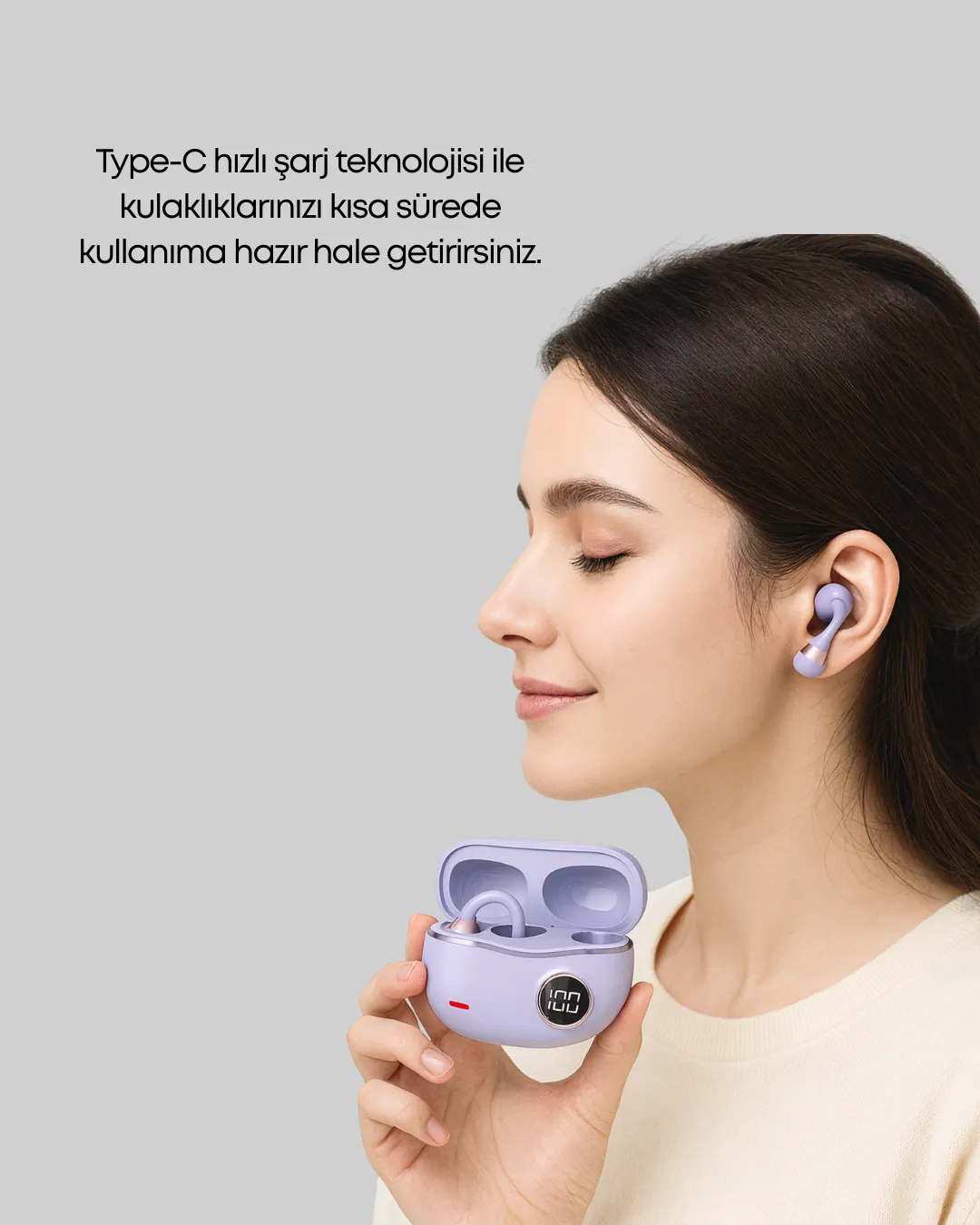 YXG10 Kablosuz Kulaklık – Bluetooth 5.4, Dokunmatik, LED Ekranlı Şarj Kutusu