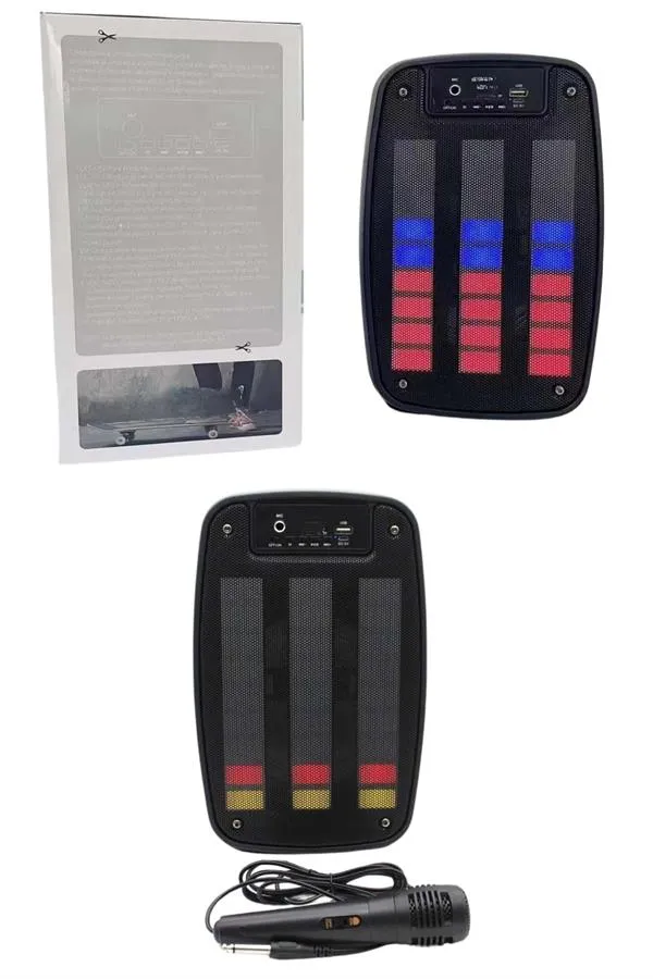 Kablosuz Hoparlör İOS ve Android Uyumlu Şarjlı SD Kart Girişli Bluetooth Hoparlör