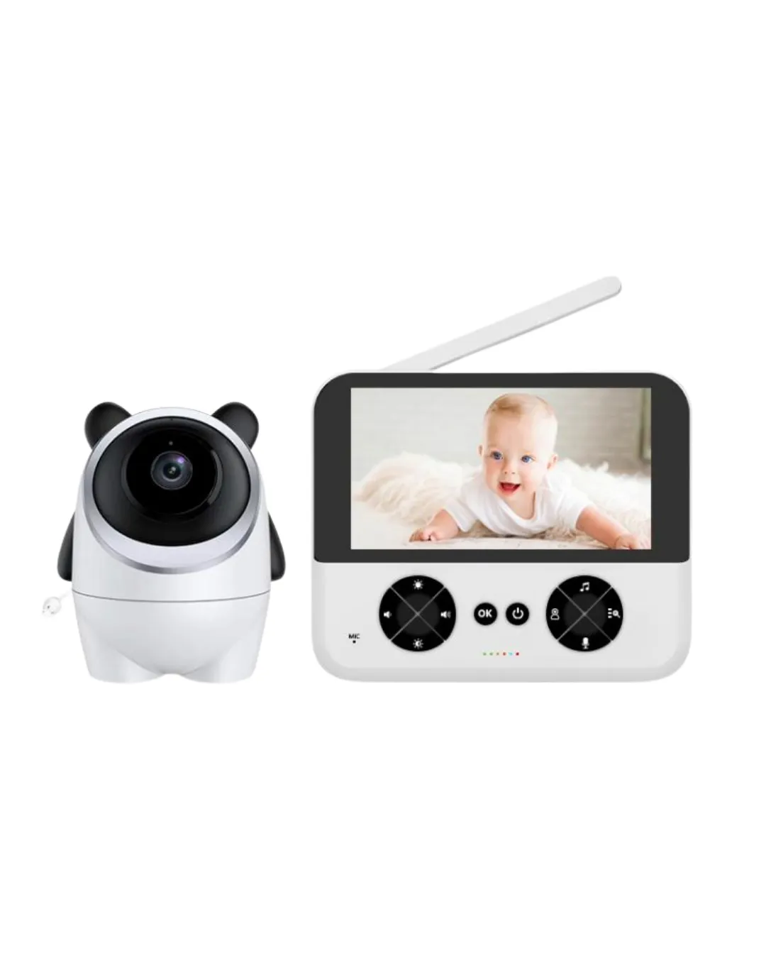 Uzaktan Kontrollü HD Bebek Kamerası Zoom ve Sıcaklık Sensörlü