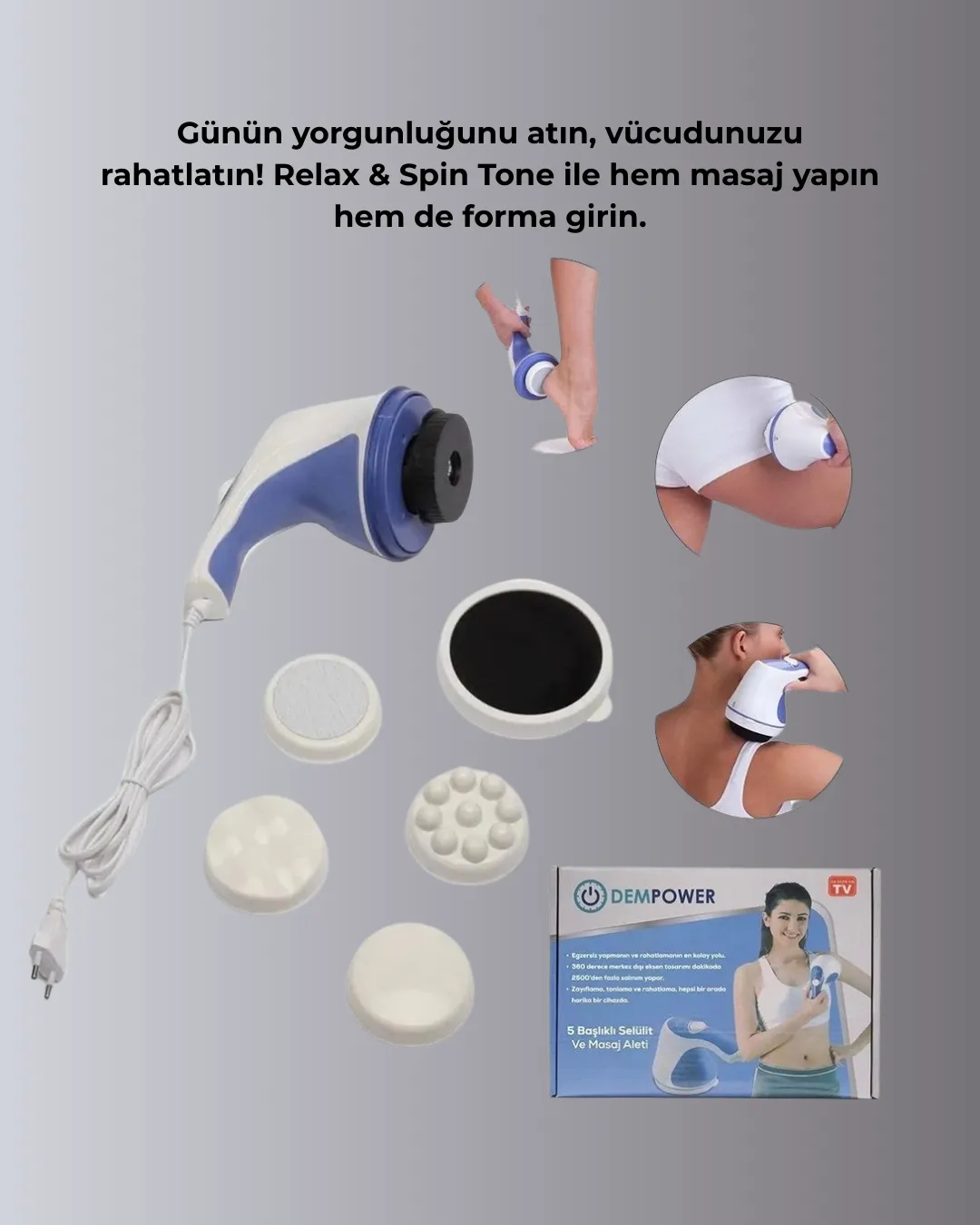 Taşınabilir Elektrikli Masaj Cihazı – Selülit ve Yağ Karşıtı