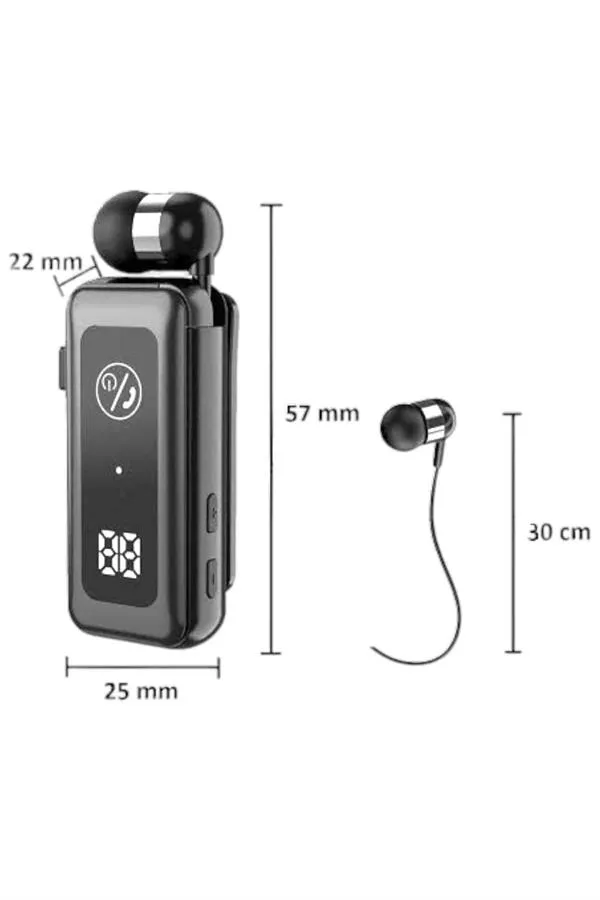 Makaralı Bluetooth Kulaklık Kulak İçi Dijital Göstergeli Yüksek Ses Kaliteli