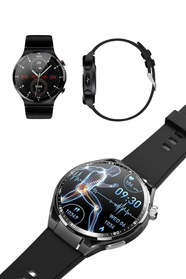 Amoled Ekran Akıllı Saat Üç Kordonlu İOS Android Uyumlu