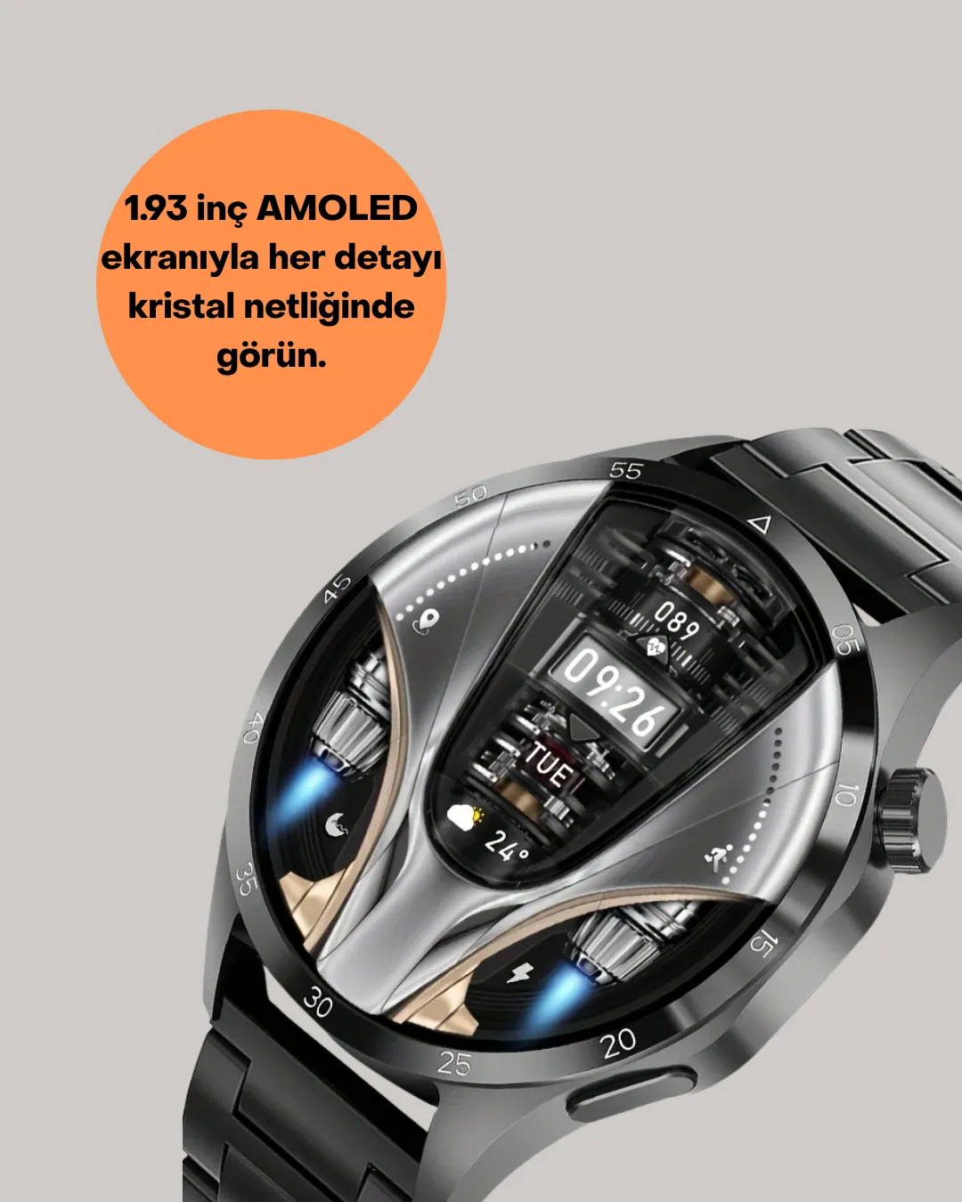 10 Gün Pil Ömrü ve 100+ Spor Modu ile SW80 Akıllı Saat