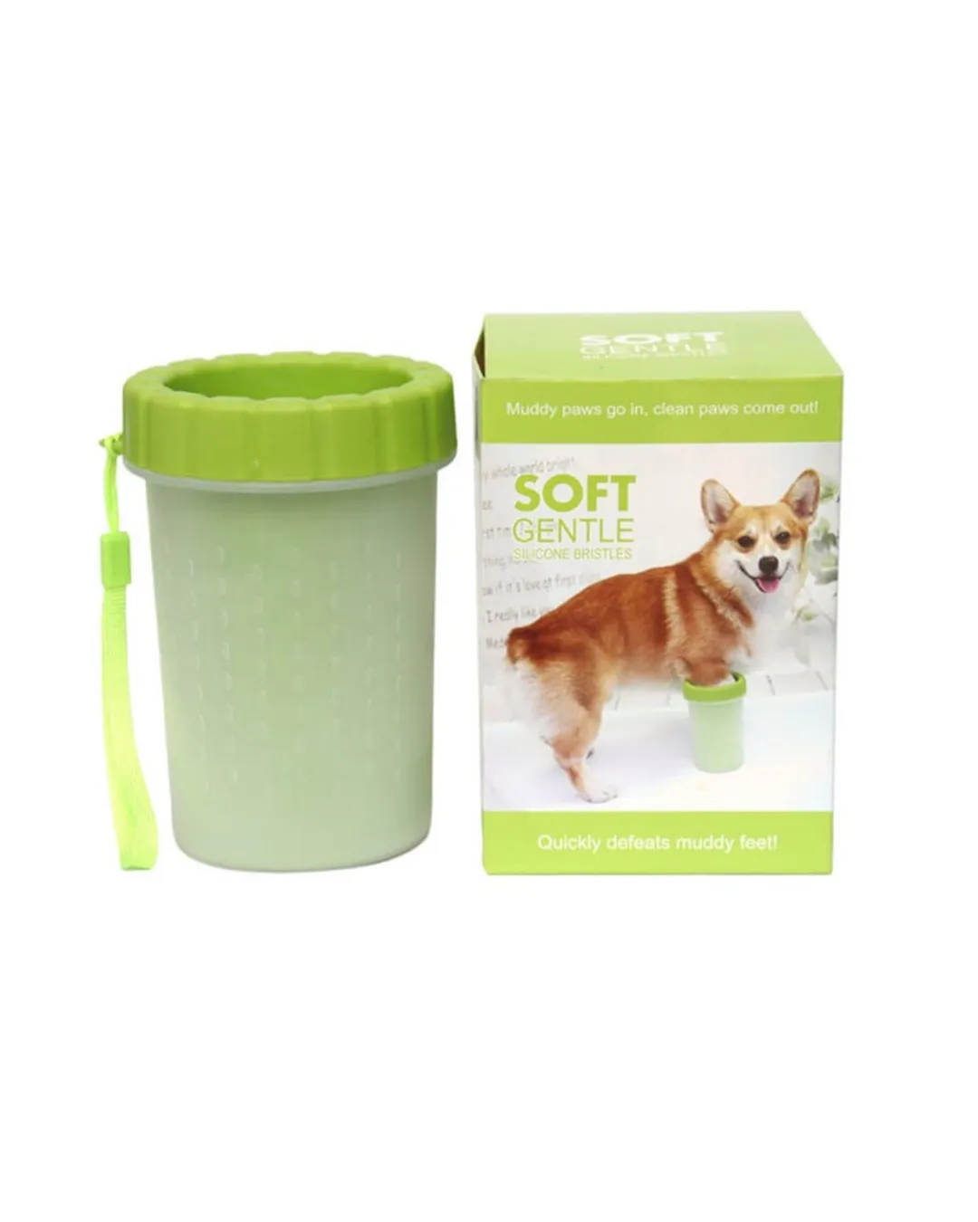 Silikon Kıllı Köpek Pati Temizleme Kabı Orta Büyük Irklar İçin Taşınabilir
