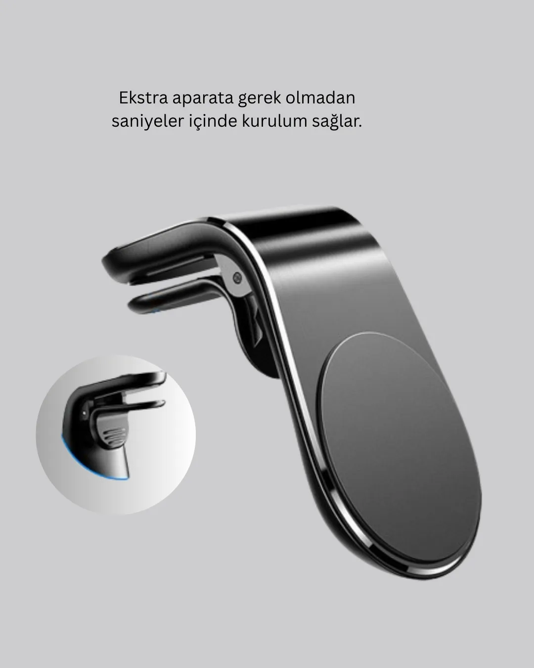 Mini Manyetikli Araç Telefon Tutucu
