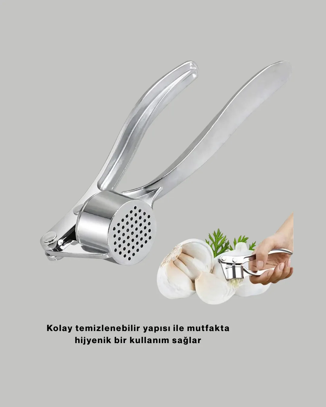 Sarımsak Presi Kolay Temizlik ve Yüksek Basınçlı Ezme
