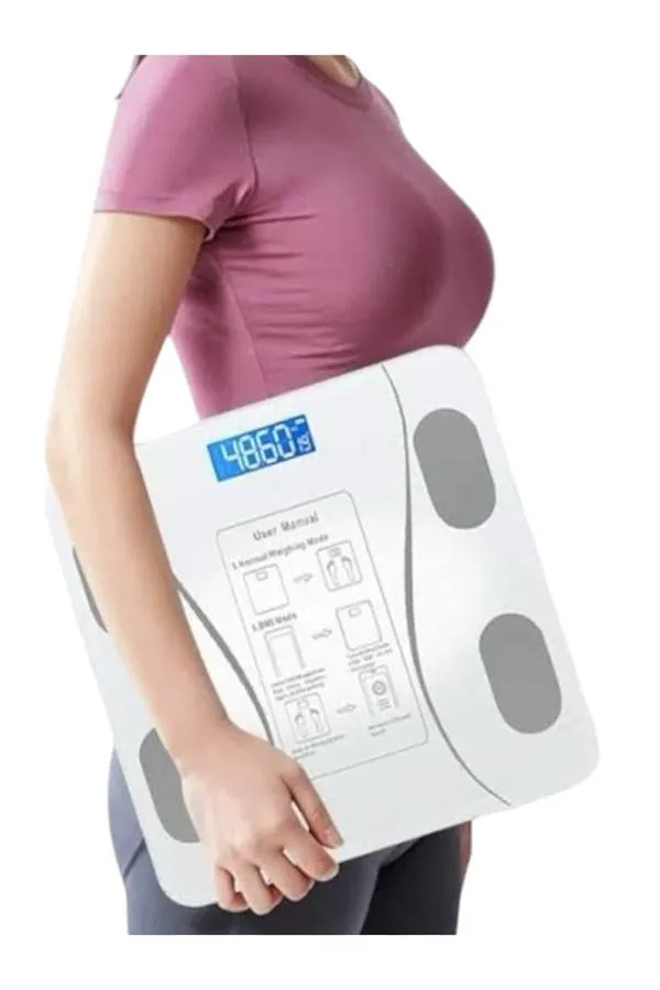 Akıllı Tartı Bluetooth Bağlantılı Yağ Ölçebilen Tartı Yeni Nesil