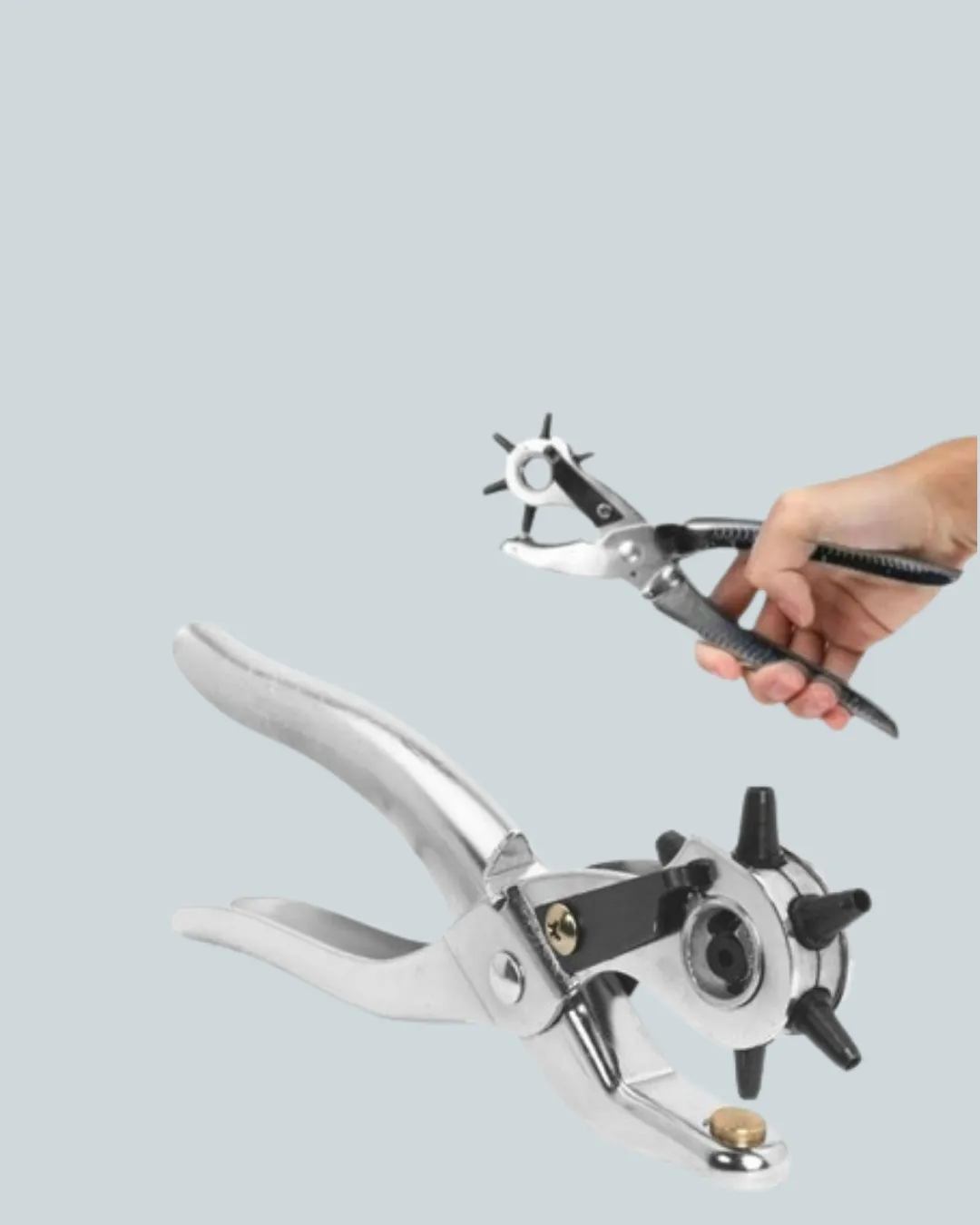 Kemer Delme Pensesi Çok Amaçlı 6 Farklı Delik Boyu Ayarlı Deri Delme Aleti