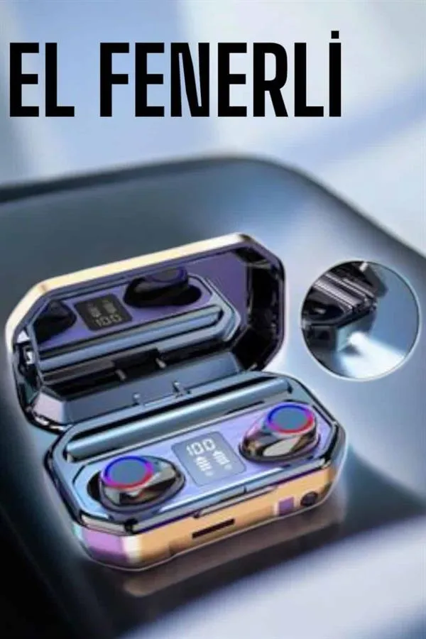 Dijital Göstergeli Bluetooth Bağlantılı Kulaklık Dokunmatik Kontrol