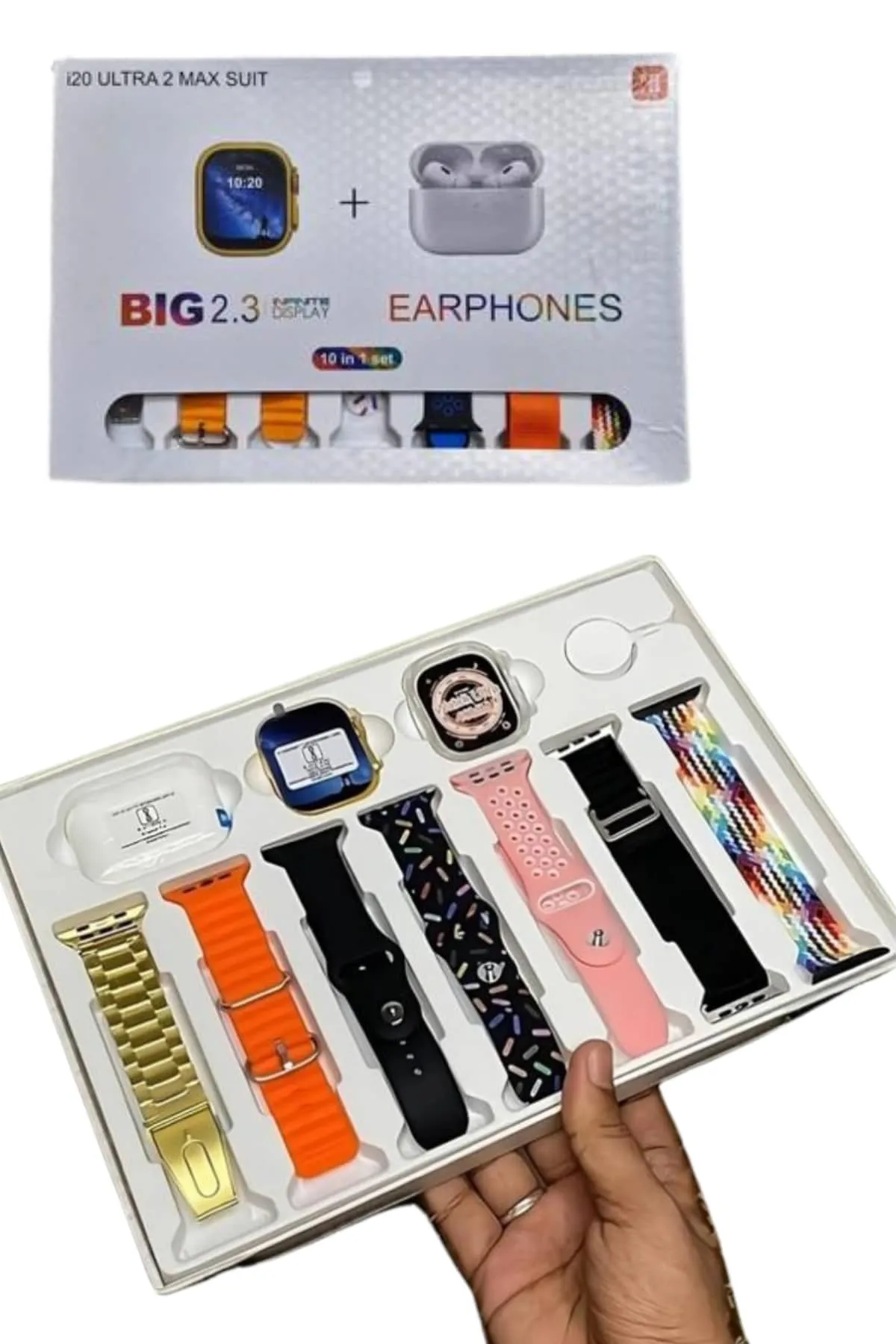 Yeni Nesil 7 Kordonlu Arama Bildirim Özellikli Kulaklık Hediyeli Akıllı Saat