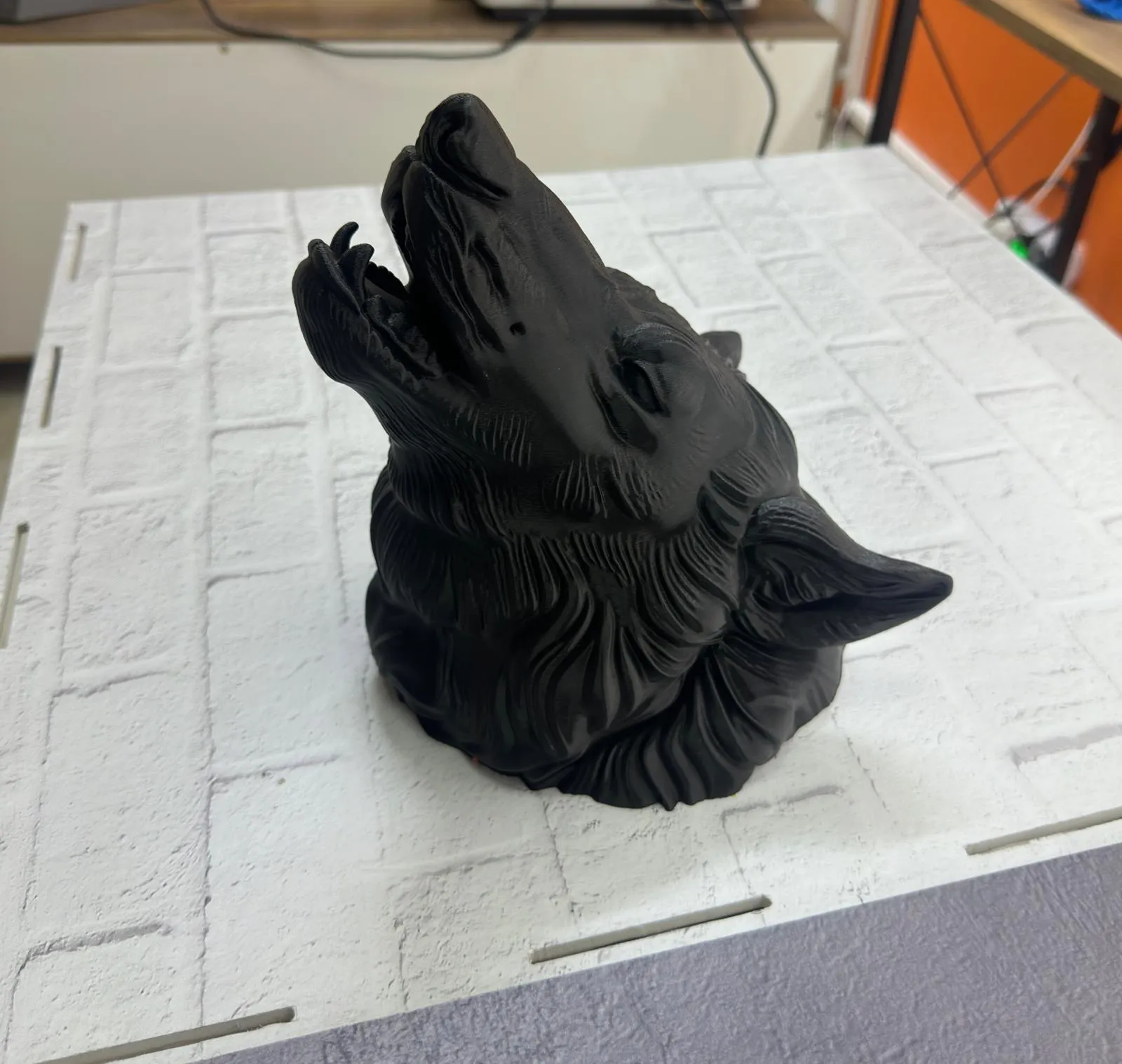 Siyah Ayı Figürü Duvar Dekoru Asılabilir Hediyelik Heykel 25x19 cm