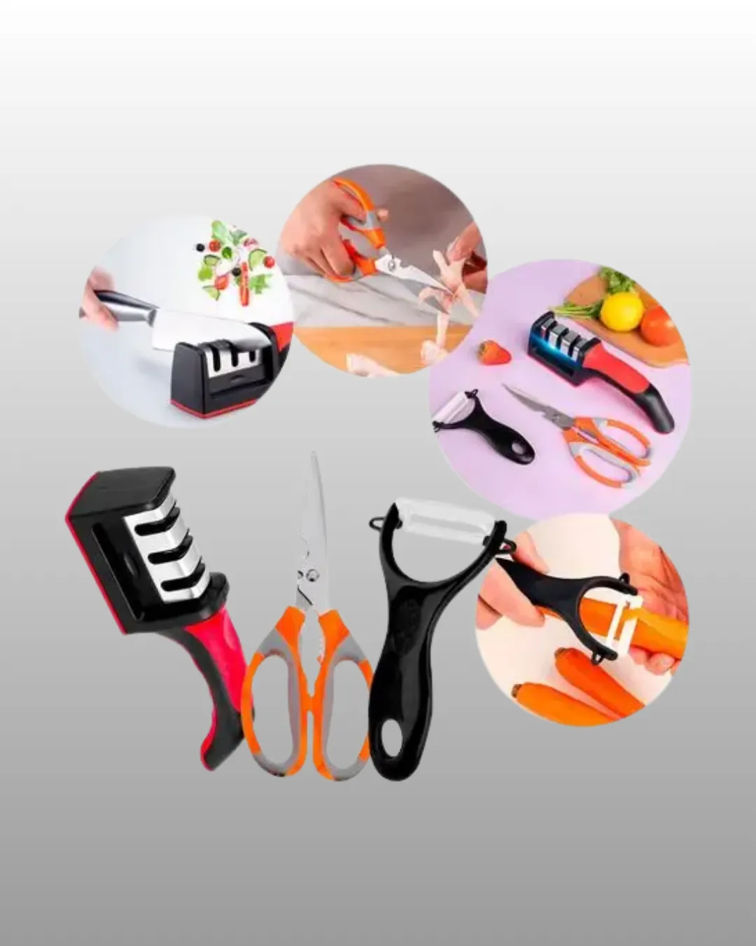Çok Fonksiyonlu Mutfak Makas Seti –Pratik Mutfak Yardımcısı