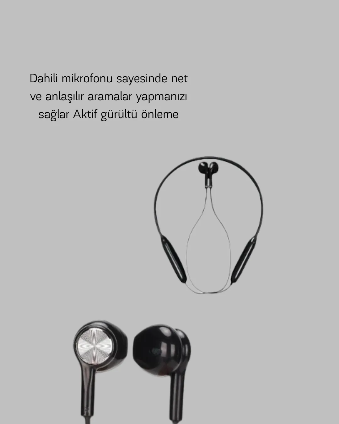 Aktif Gürültü Önlemeli Bluetooth Kulaklık – Dokunmatik Kontrol, Dahili Mikrofon, Yüksek Ses Kalitesi