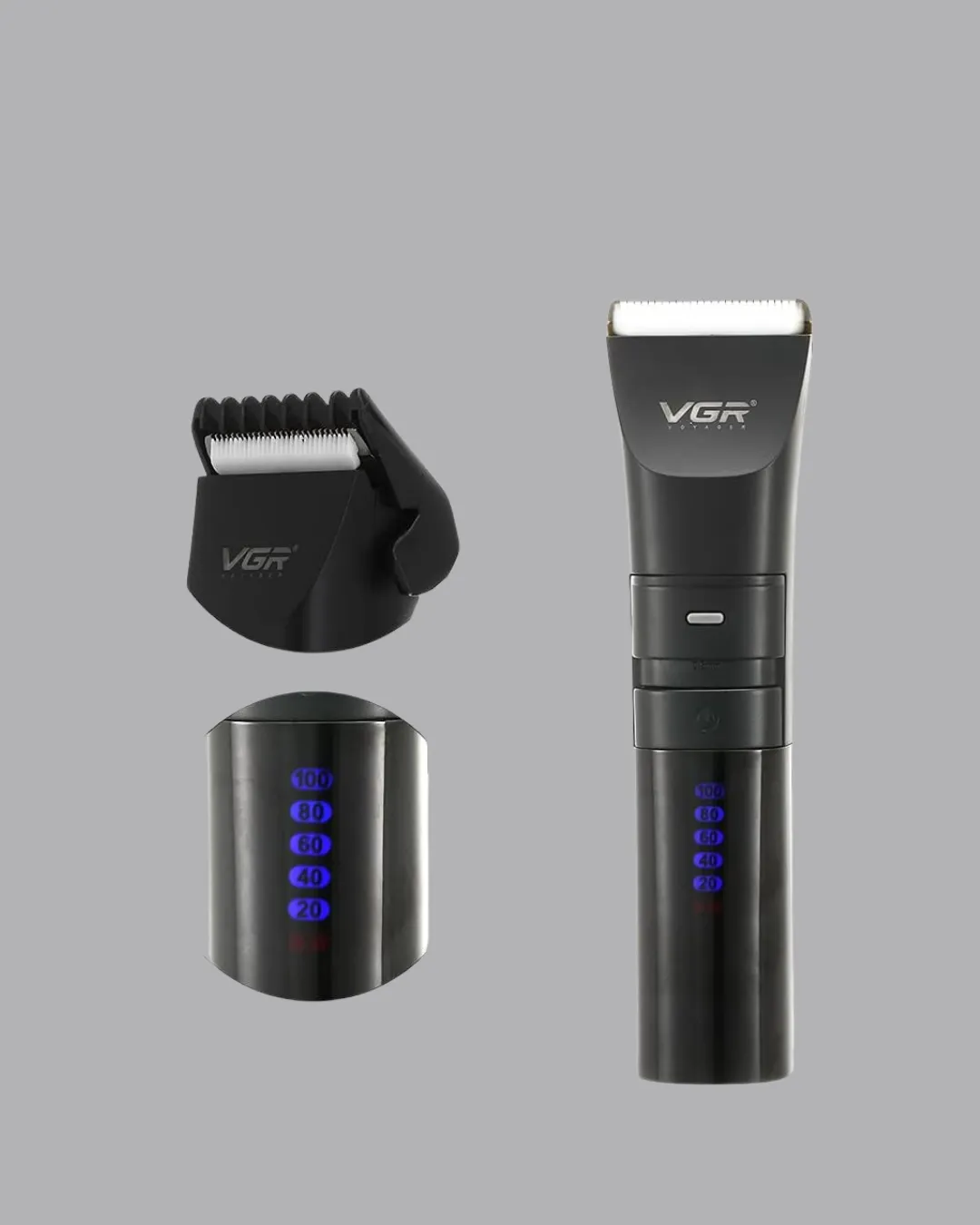 Şarjlı Tıraş Makinesi – Dijital Ekranlı, IPX7 Su Geçirmez, Titanyum Bıçaklı