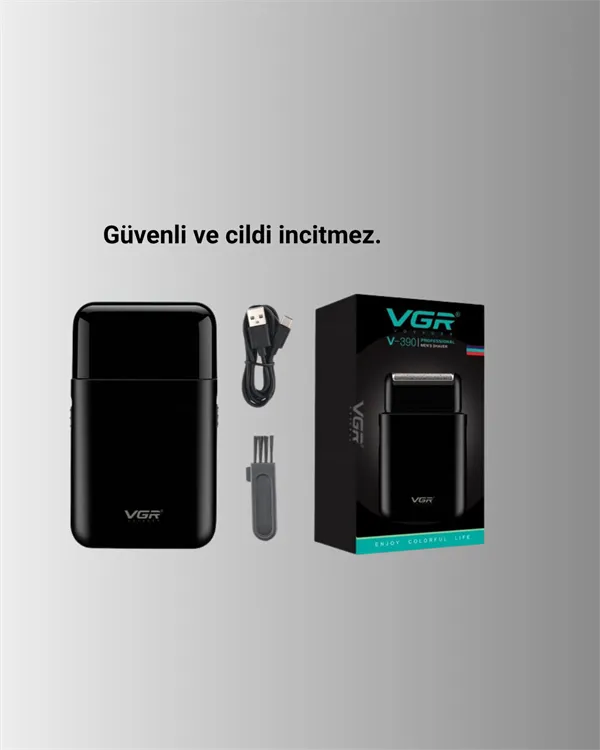 5 W Güçlü USB Şarjlı Sakal Şekillendirici – İki Başlıklı, Su Geçirmez Tasarım