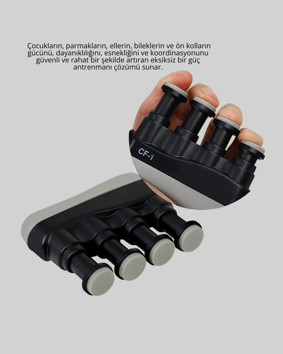 Ergonomik Parmak Egzersiz Aleti El ve Bilek Güçlendirici
