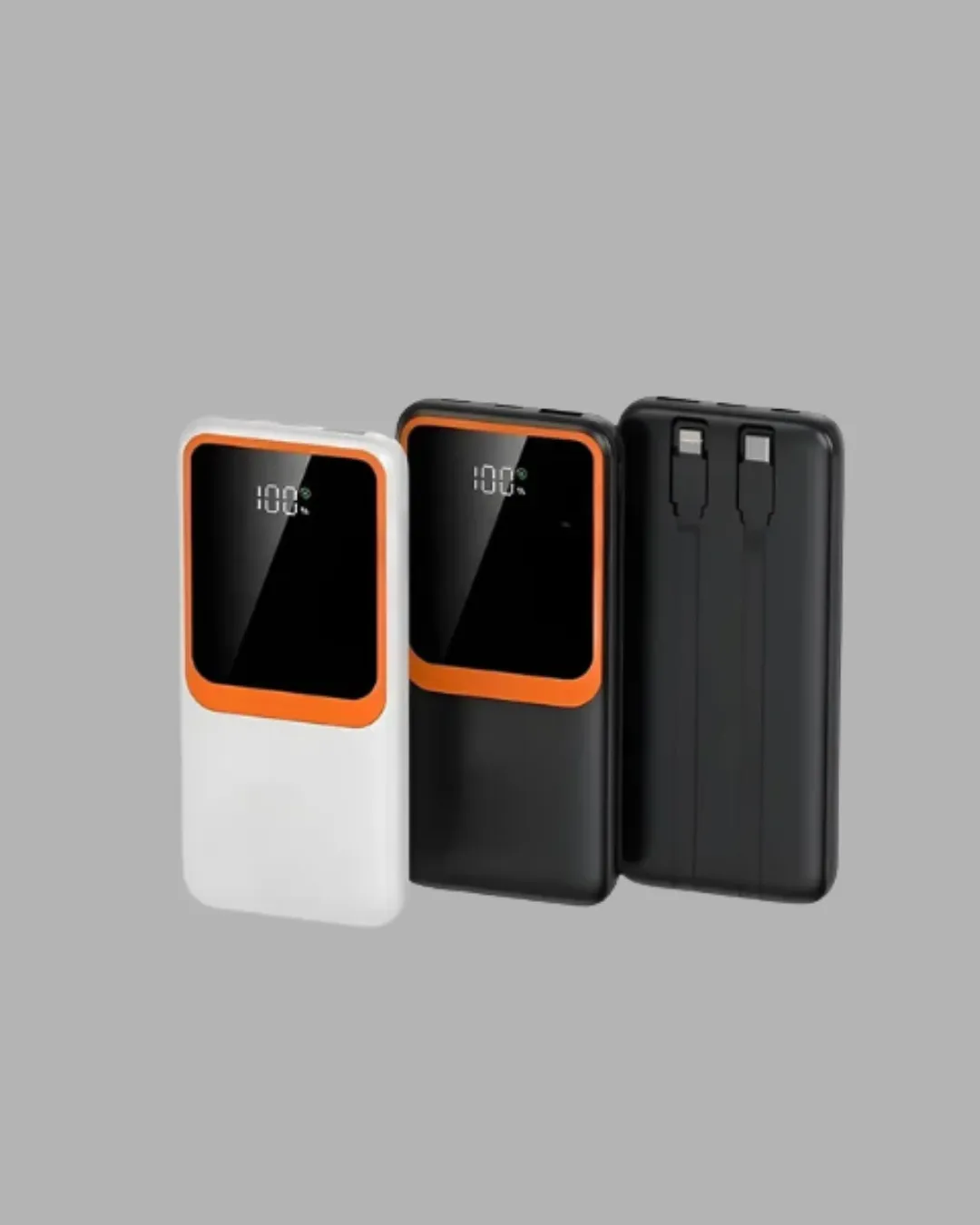 Powerbank 10000 mAh – Çift USB Çıkışlı, Type-C Girişli, Şık Beyaz Tasarım