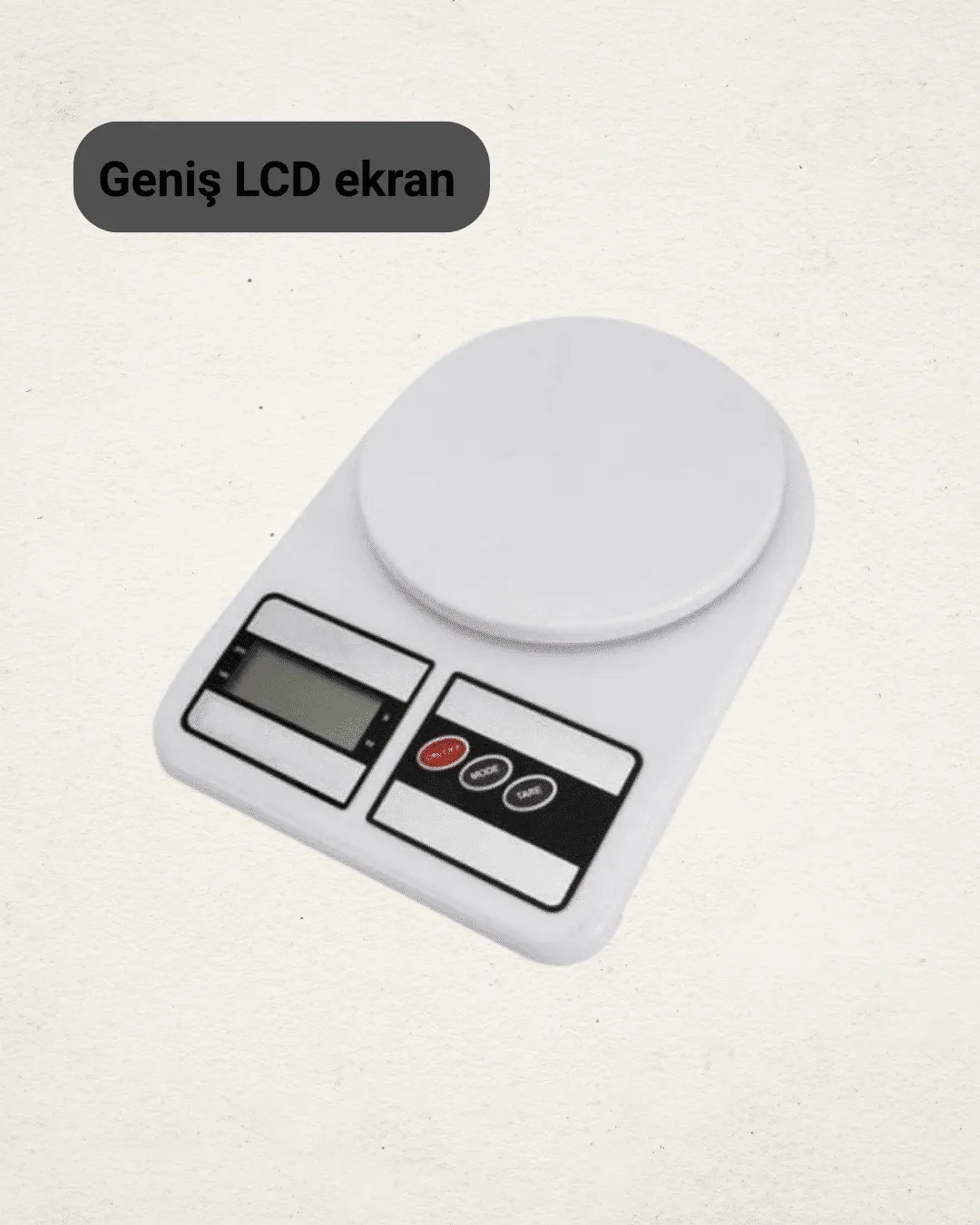 LCD Ekranlı Yüksek Hassasiyetli Dijital Mutfak Terazisi