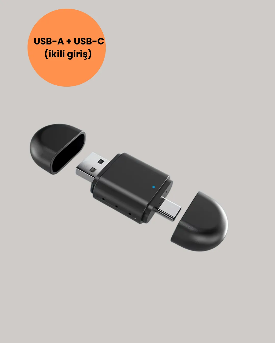 Kablosuz CarPlay ve Android Auto Dönüştürücü – USB-A & Type-C Girişli Akıllı Adaptör