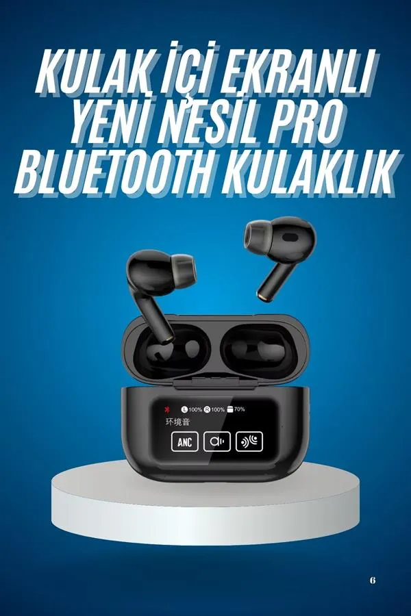 Kablosuz Bluetooth Kulaklık Pro Yeni Nesil Dokunmatik Kontrol