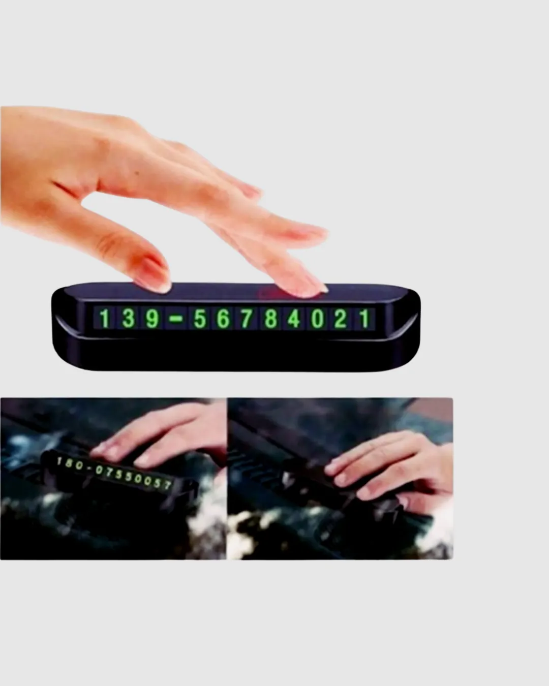 Fosforlu Araç İçi Park Numaratörü – Gece Görünümlü Şık Çözüm