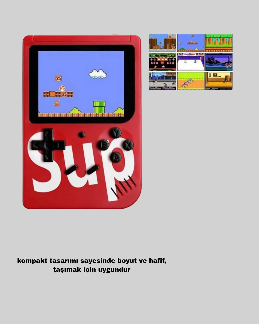 SUP Game Box El Konsolu – 500 Oyunlu, TV Bağlantılı, 5 Saat Oyun Süresi