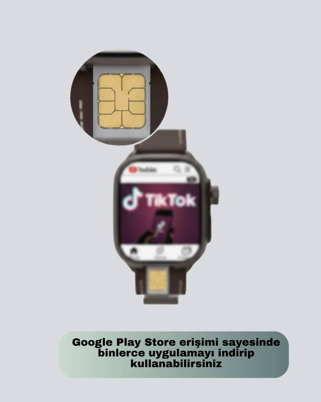 Kamera Özellikli Akıllı Saat Play Store Destekli