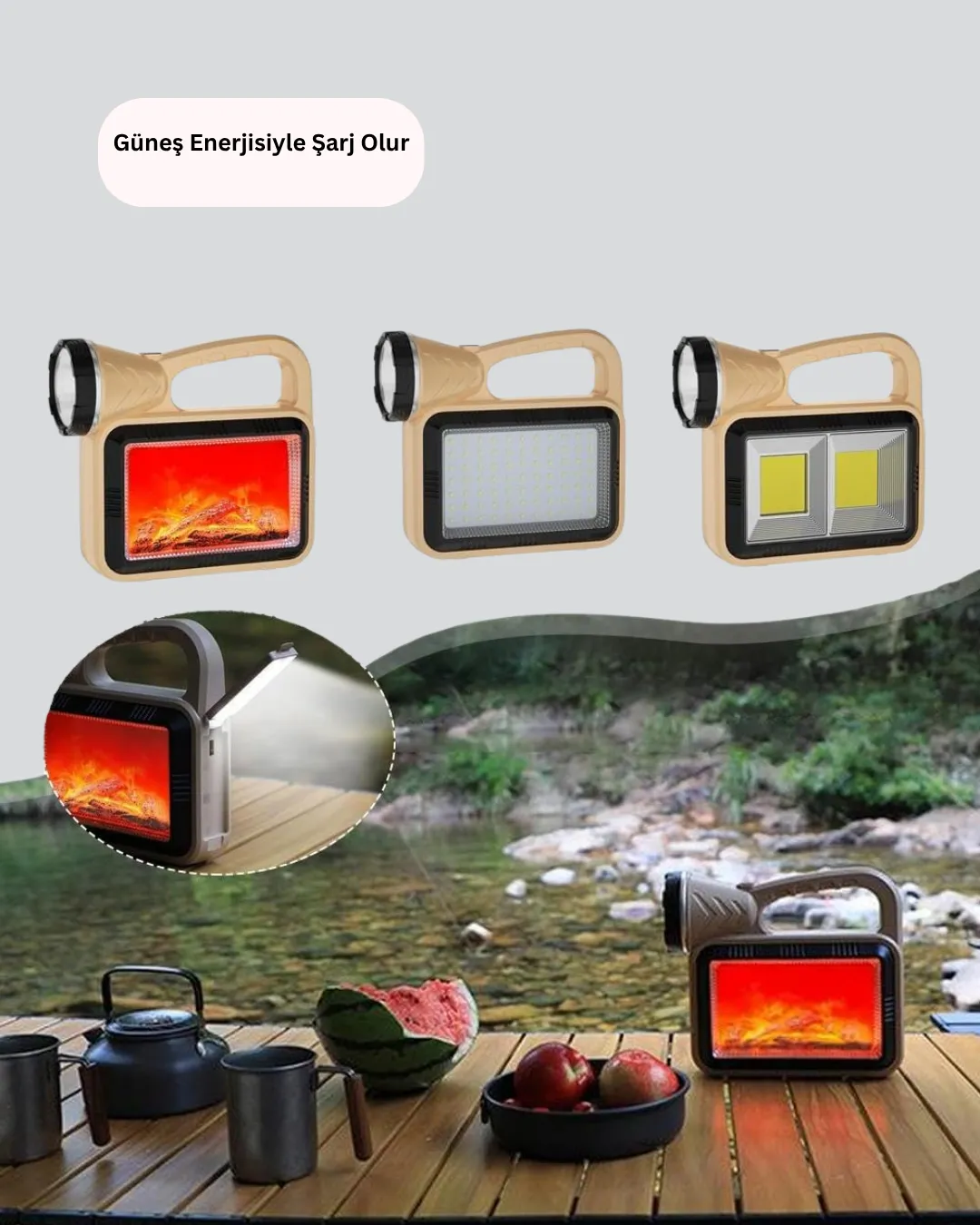 LED Solar Alev Işığı