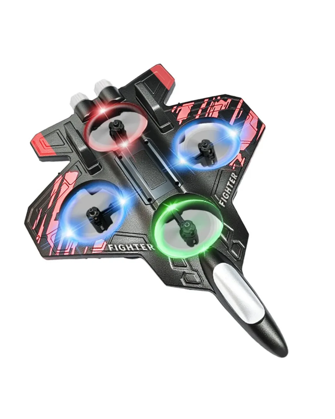 Uzaktan Kumandalı LED Işıklı Drone Uçak 360 Derece Dönüş Özellikli Oyuncak Drone