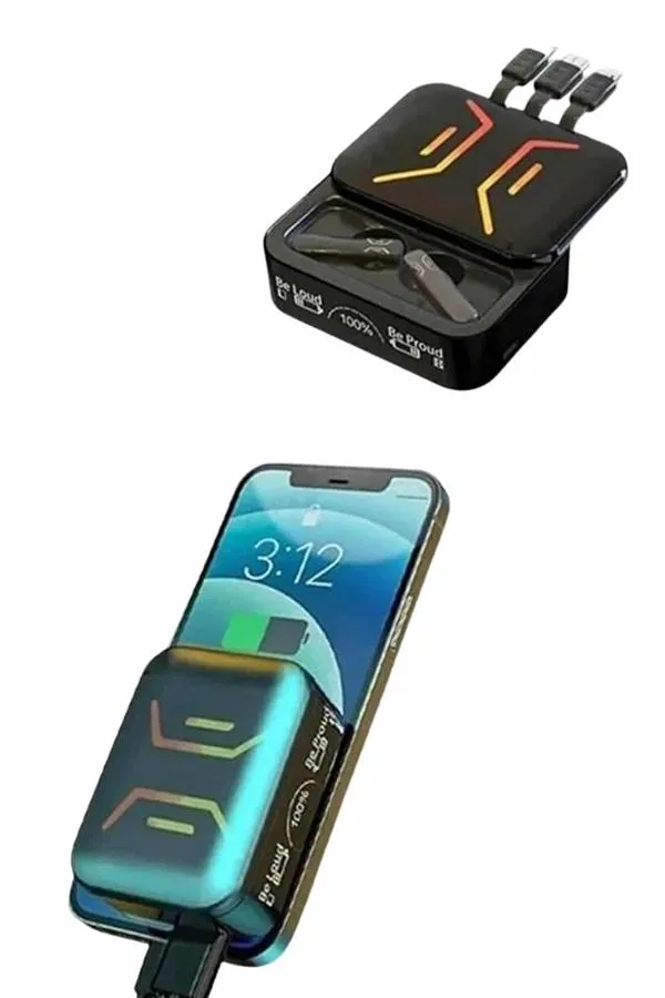 Gaming Bluetooth Kulaklık Dahili Powerbank Kablolu Düşük Gecikmeli Bluetooth 5.2