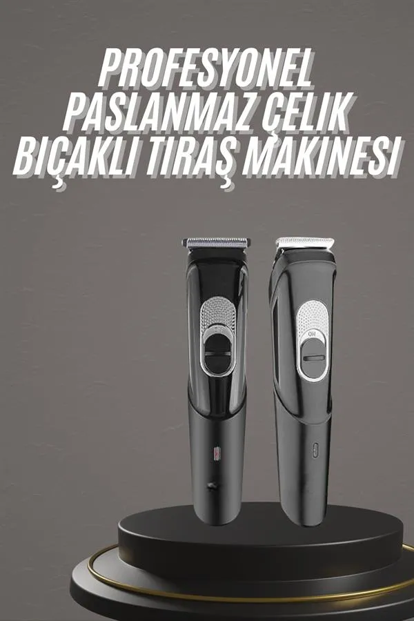 Pro Şarjlı Saç Sakal Tıraş Makinesi Ense Kesme Makinesi Lazer Öncesi Kısaltma