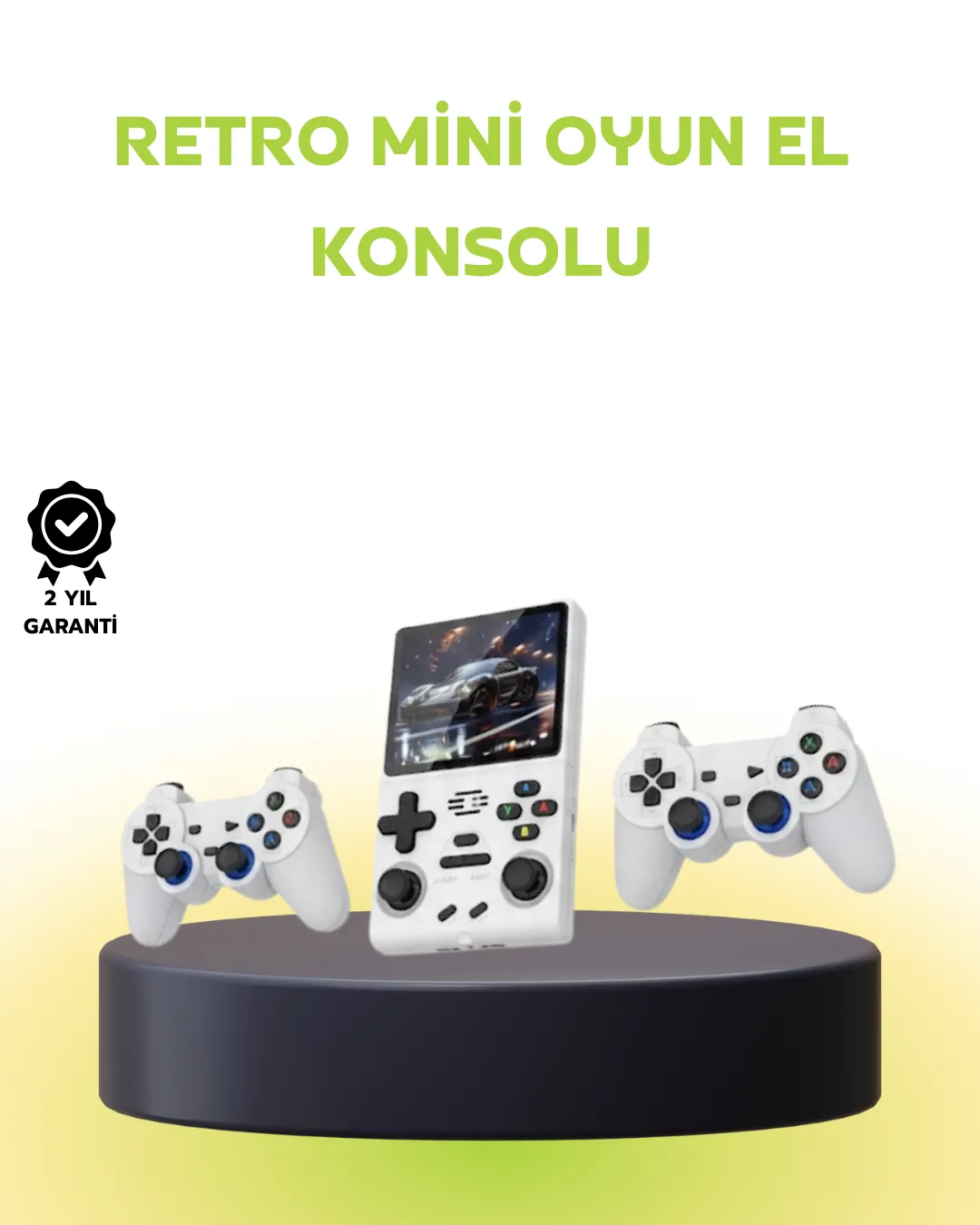Geniş Ekranlı Taşınabilir Retro Oyun Konsolu