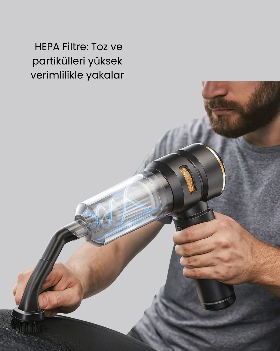 Yüksek Performanslı Araç İçi El Süpürgesi