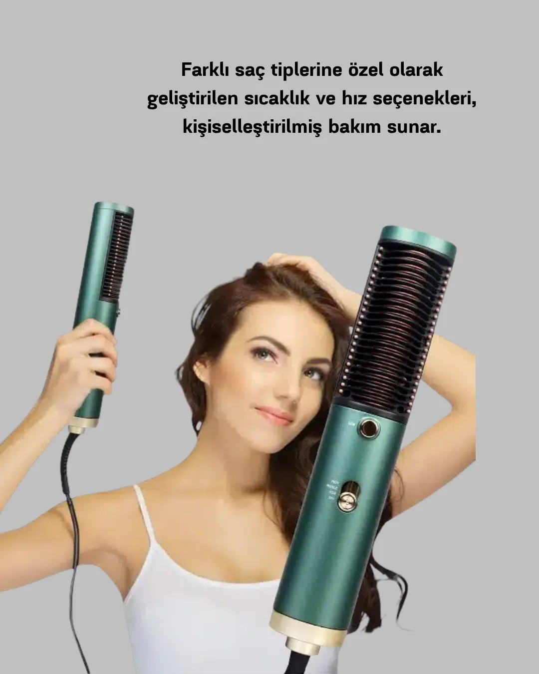 İyon Teknolojili Profesyonel Saç Kurutma ve Şekillendirme Makinesi 360° Dönebilen