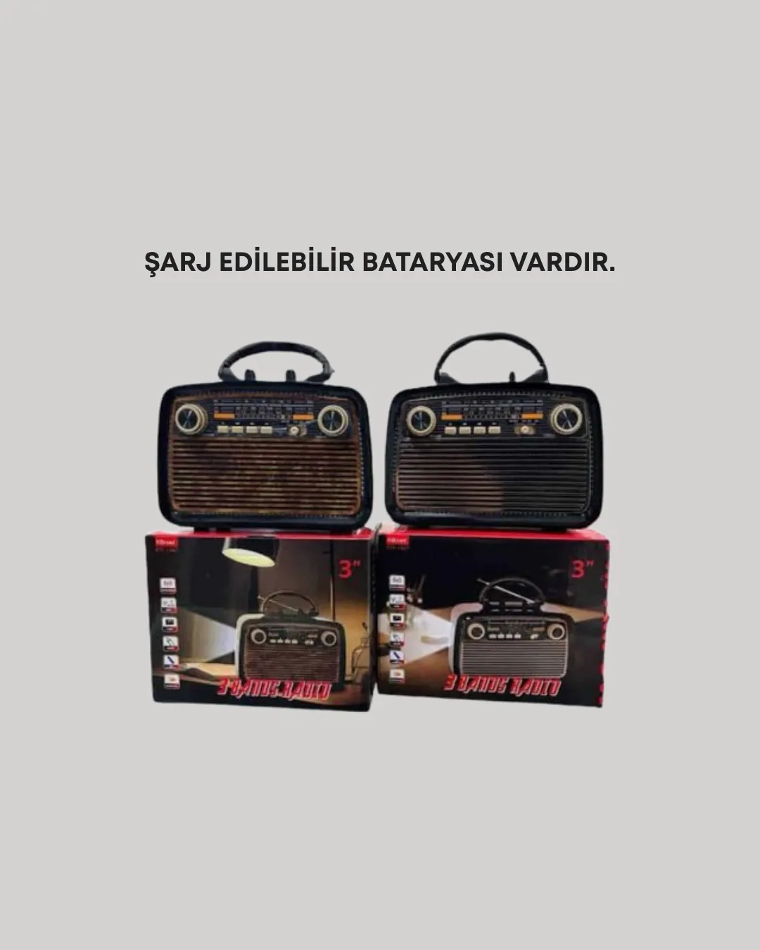 Taşınabilir Bluetooth Hoparlör – Modern Teknoloji ile Nostaljik Radyo Deneyimi, FM/AM Fonksiyonu