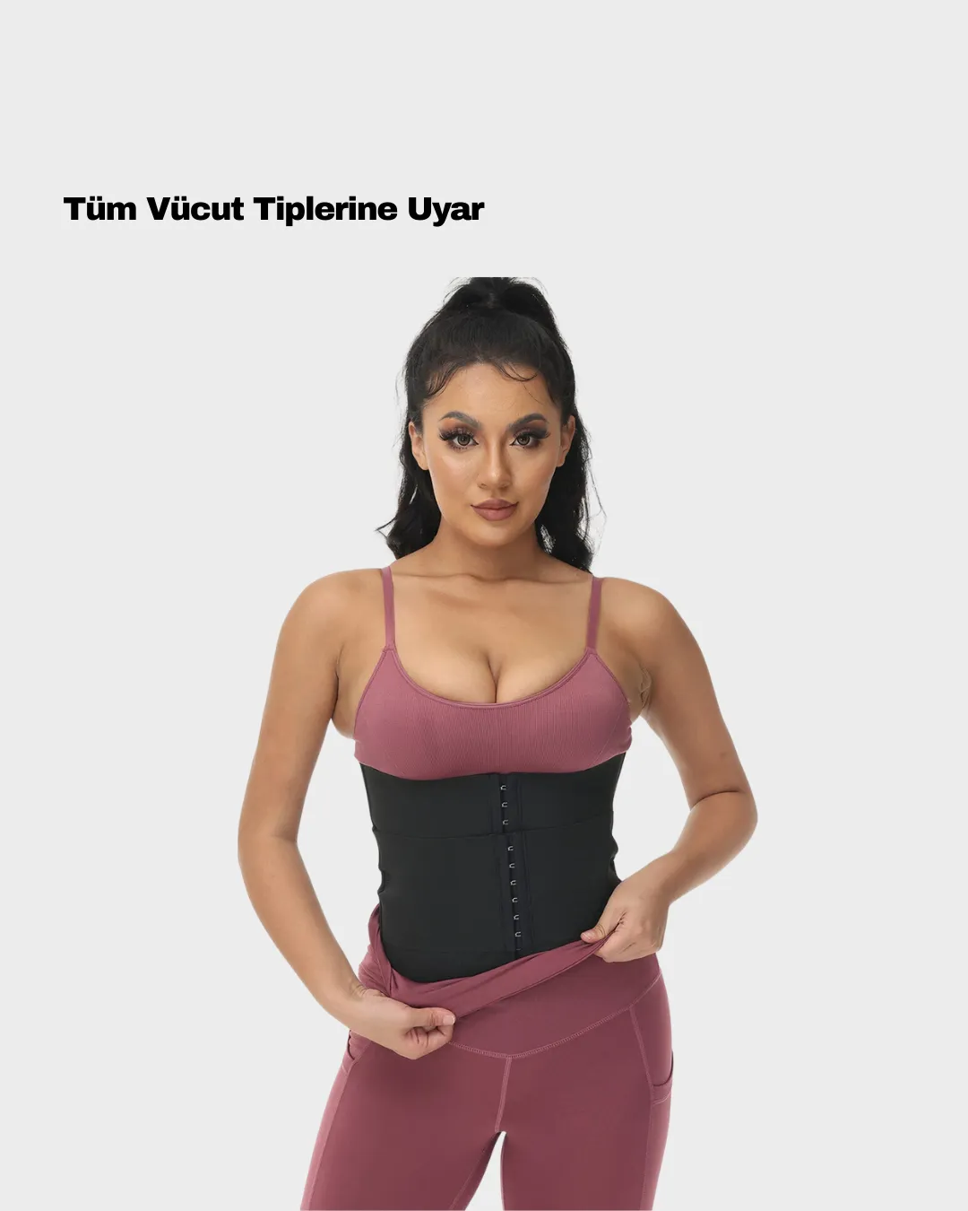 Kum Saati Görünüm Destekleyici Bel Şekillendirici