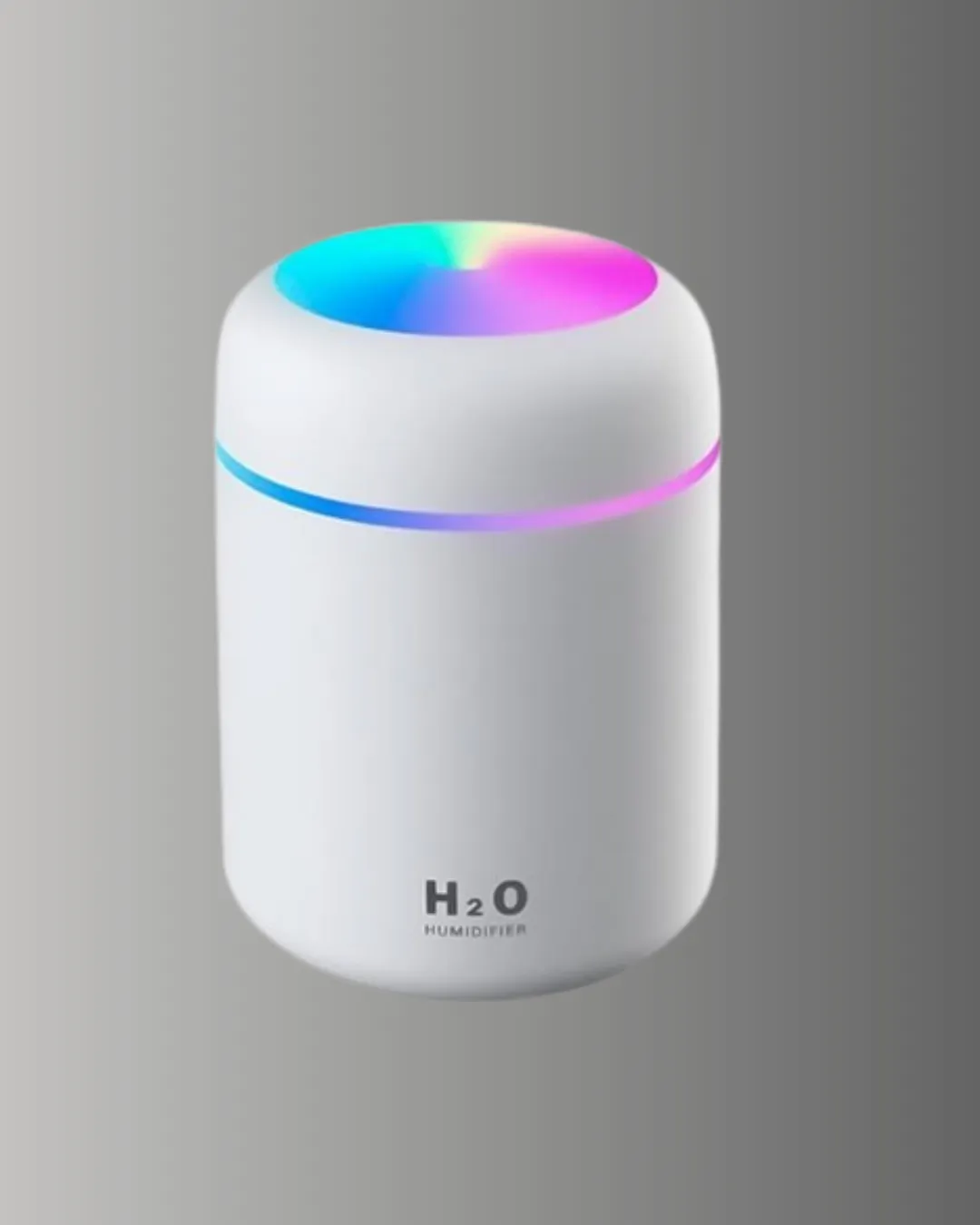 ABS Gövdeli 300ml USB Nemlendirici – Beyaz, Gri, Pembe Renk