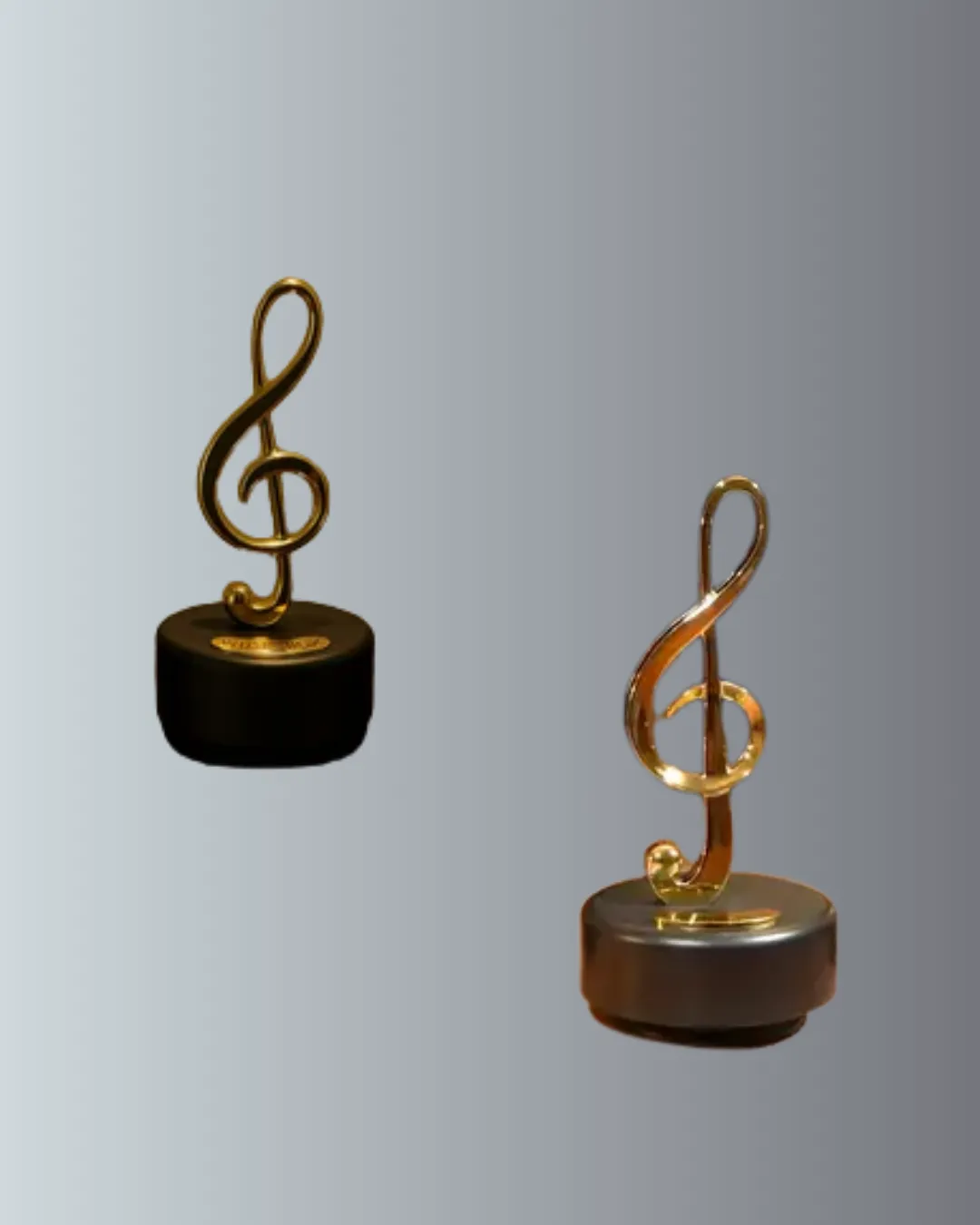 Dönen Sol Anahtarı Figürlü Müzik Kutusu Şık Hediyelik Dekor