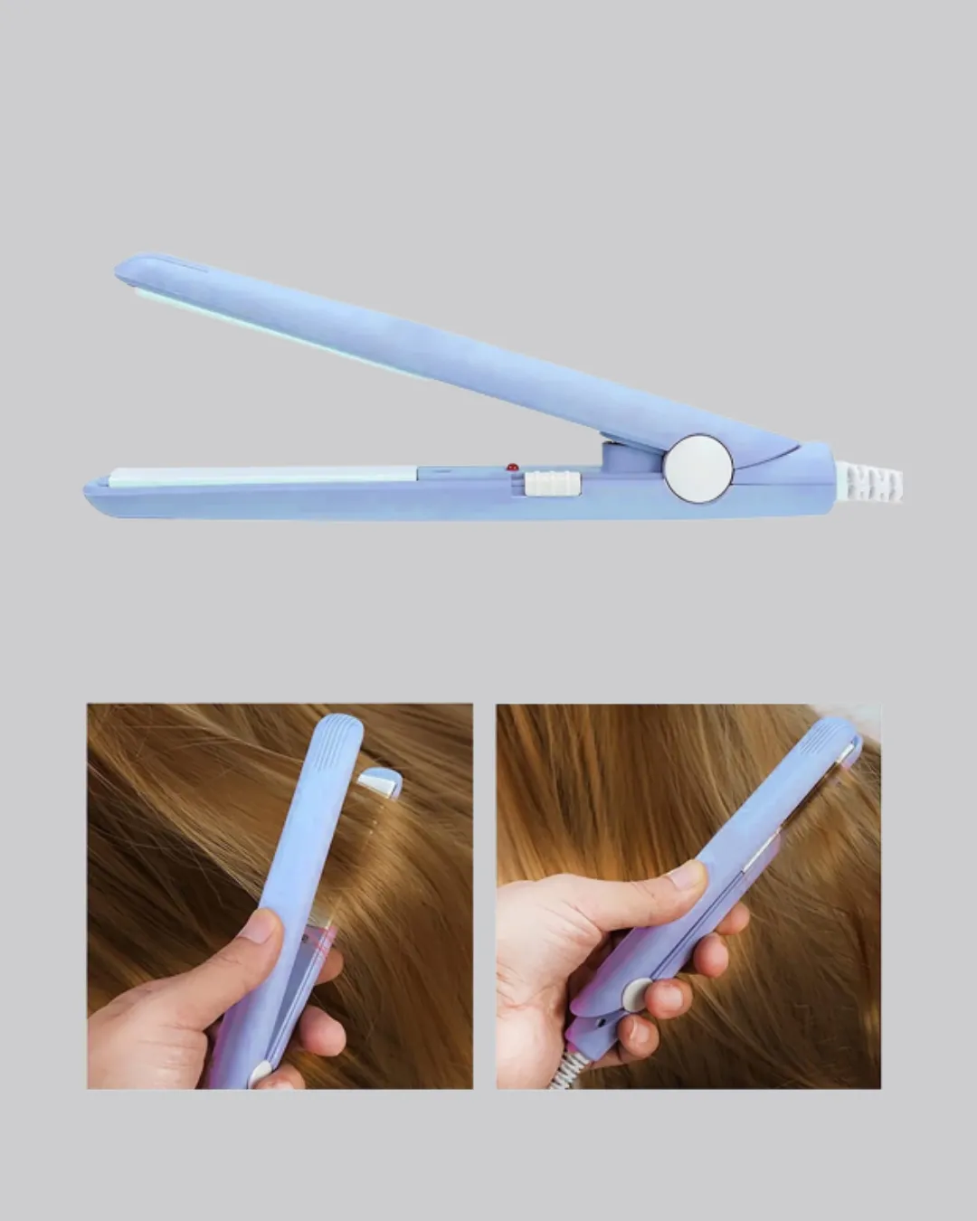Mini Seramik Saç Düzleştirici – Kompakt Boy, 180°C Hızlı Isınma, Seyahat Tipi