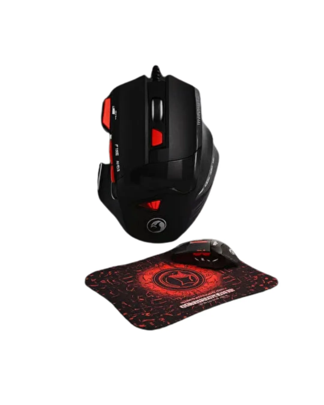 Profesyonel Oyuncu Mouse Seti Dokuma USB Kablolu RGB Aydınlatmalı