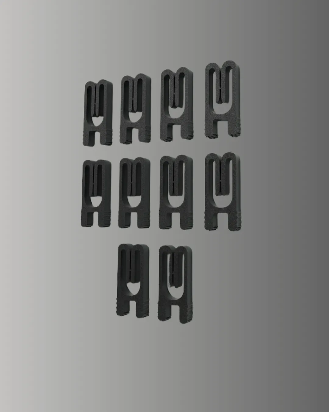 Poşet Kapatma Mandalı Hava Geçirmez Siyah 10 Adet Set