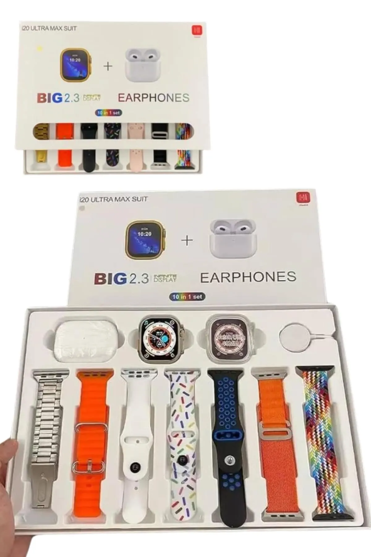 Yeni Nesil 7 Kordonlu Arama Bildirim Özellikli Kulaklık Hediyeli Akıllı Saat