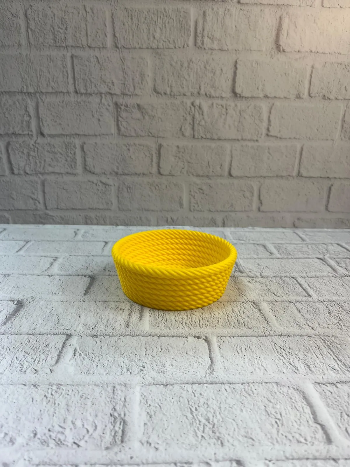 Yuvarlak Çerezlik Sarı Canlı Renkli Dekoratif Sunum Kasesi