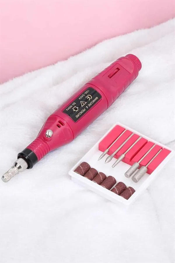 Nasır Temizleyici Manikür Pedikür Seti Elektrikli USB Girişli