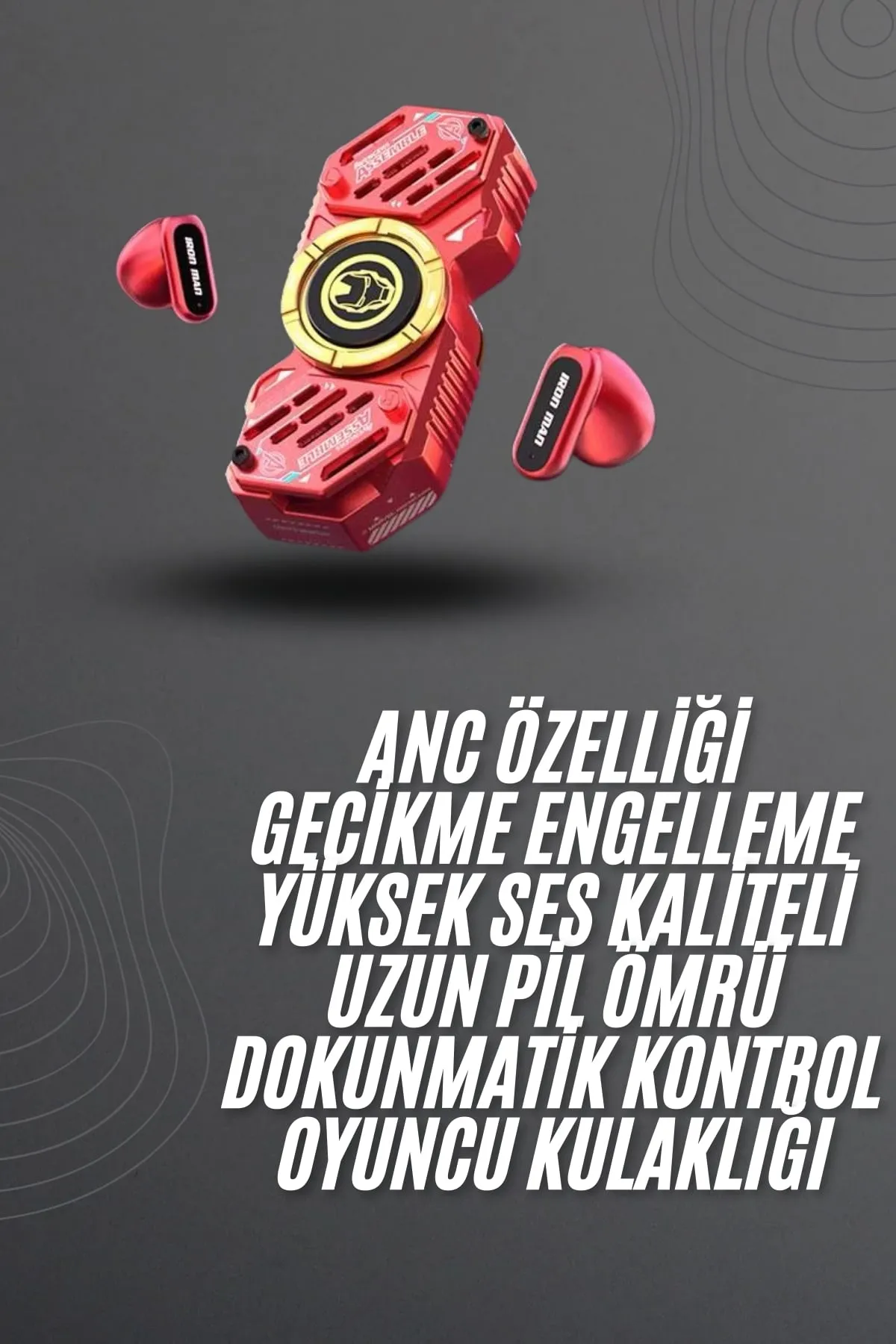 Çocuklara Özel Stres Çarklı Kablosuz Bluetooth Kulaklık ANC Özellikli