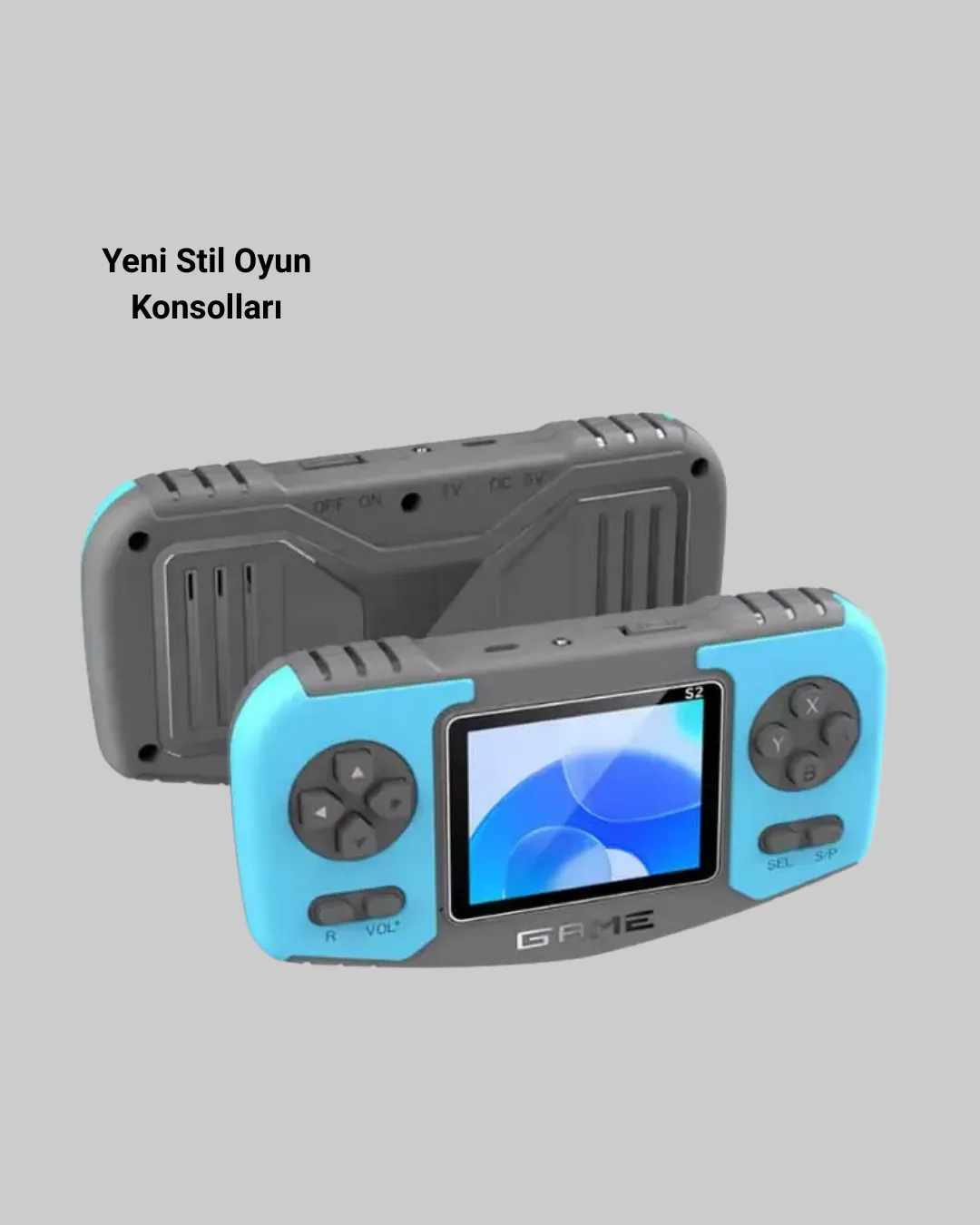 El Tipi Retro Oyun Konsolu Çocuklara Özel Portatif Oyun Makinesi