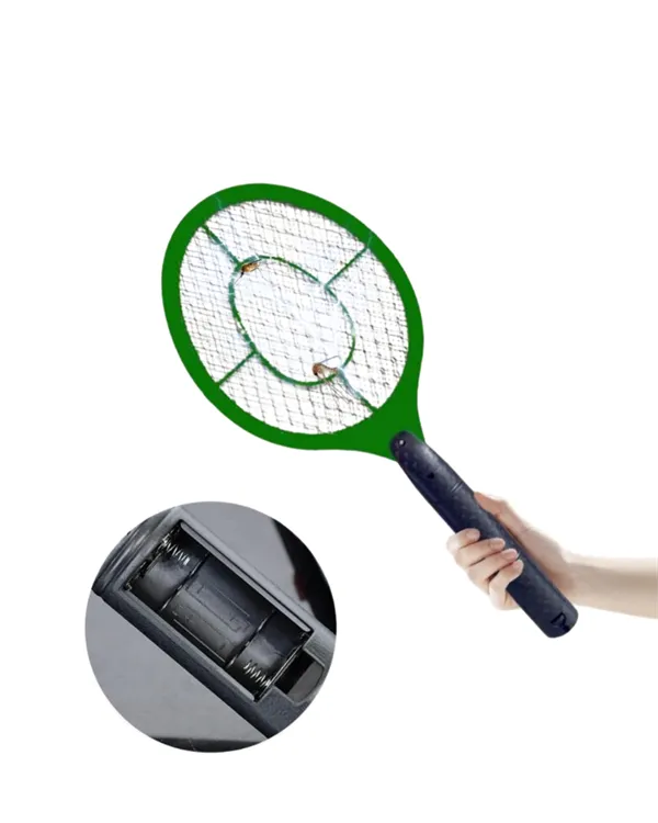 Hafif ve Ergonomik Elektronik Böcek Öldürücü – Güvenlik Koruması ile Pil Kontrollü