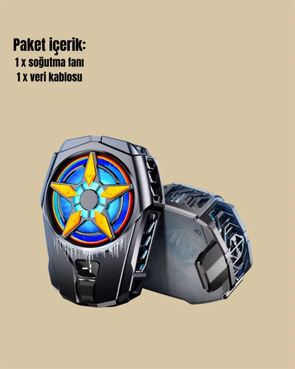 Cep Telefonu Radyatörü – Type-C, 2 Vitesli, Sessiz Soğutma Fanı