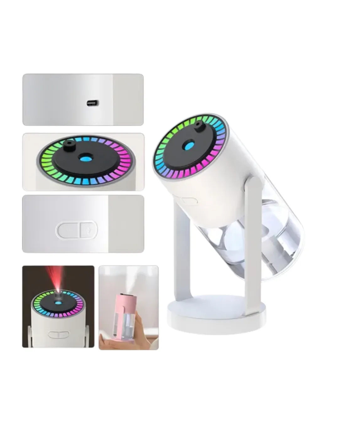 Gökyüzü Projektörlü Buhar Makinesi Ev Ofis ve Araç Uyumlu